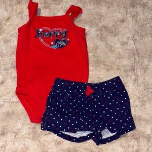 Jumping Beans Red Festive Bodysuit